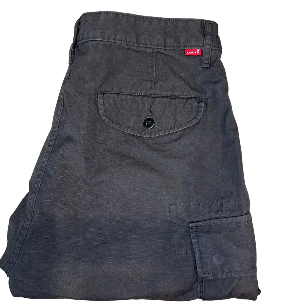 Levi's Cargo Shorts W32 Men's Black Ripstop Cotton Utility Pockets 23251-0060